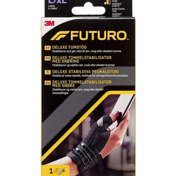 FUTURO DELUXE TOMMELSTABILISATOR (SORT L/XL)