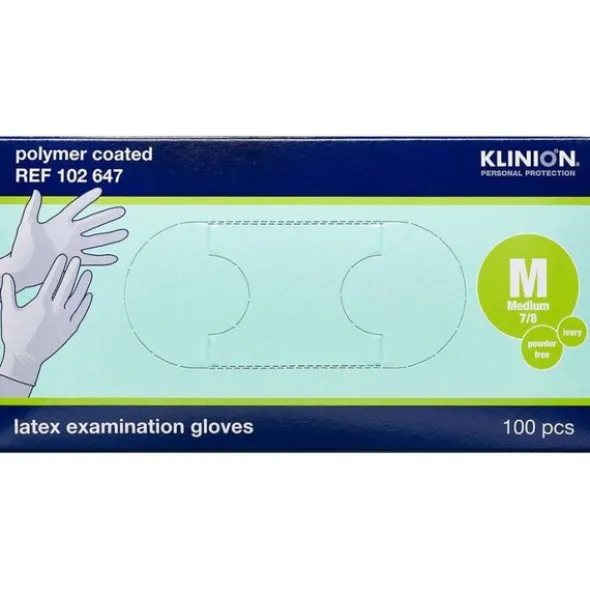 KLINION PROTECTION LATEX HANDSKER (M/PUDDERFRI)