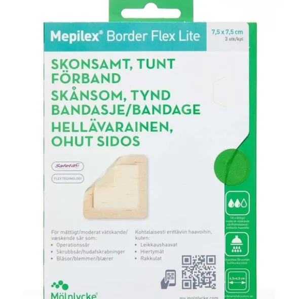 MEPILEX BORDER FLEX L.7,5X7,5C