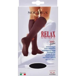 SOLIDEA RELAX UNISEX COTTON KNÆSTRØMPER (XXL/SORT/LUKKET)